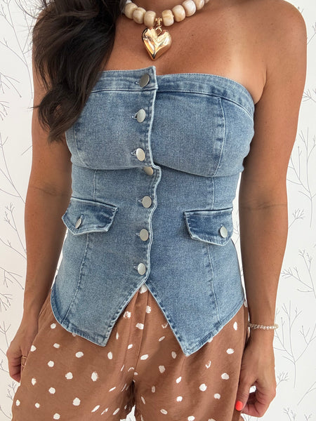 Midnight Rodeo Denim Top