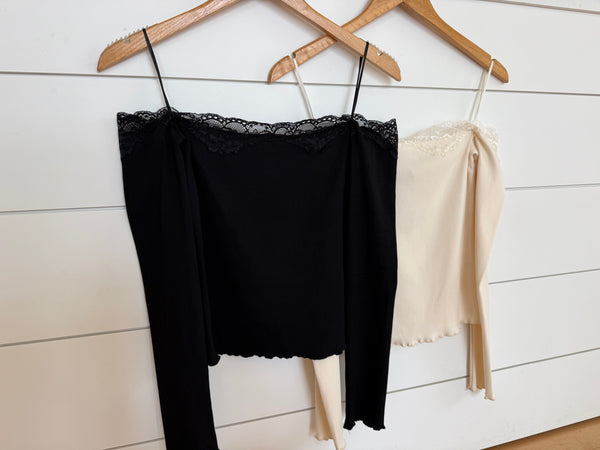 Falling For Lace Off Shoulder Top