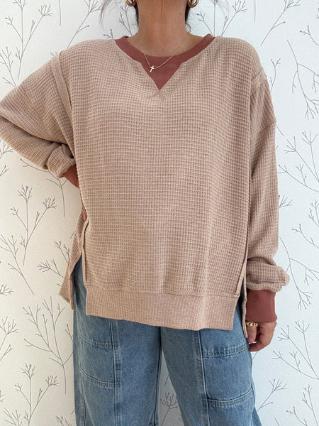 Oversized Thermal Crewneck