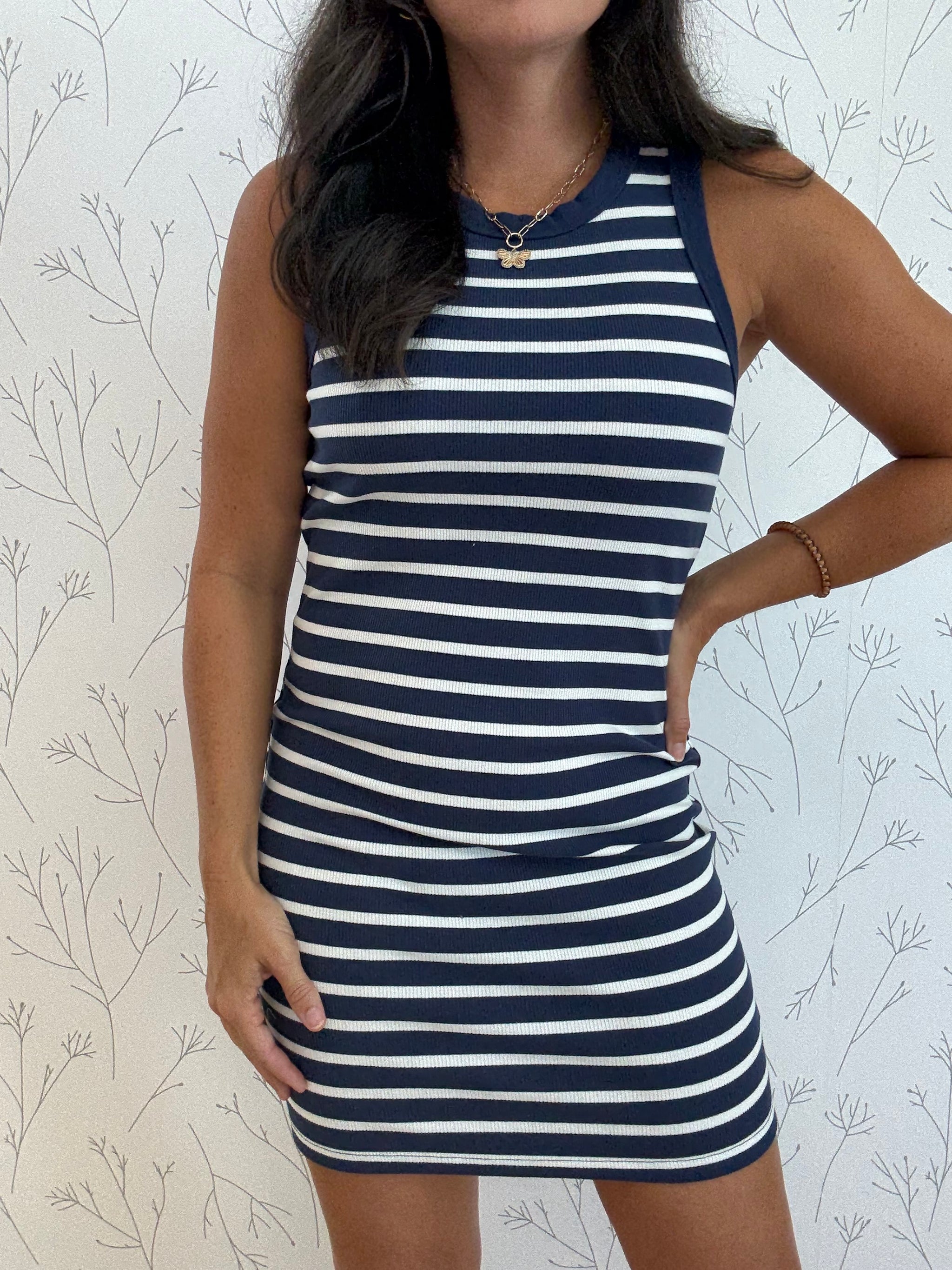 Bold Lines Mini Dress