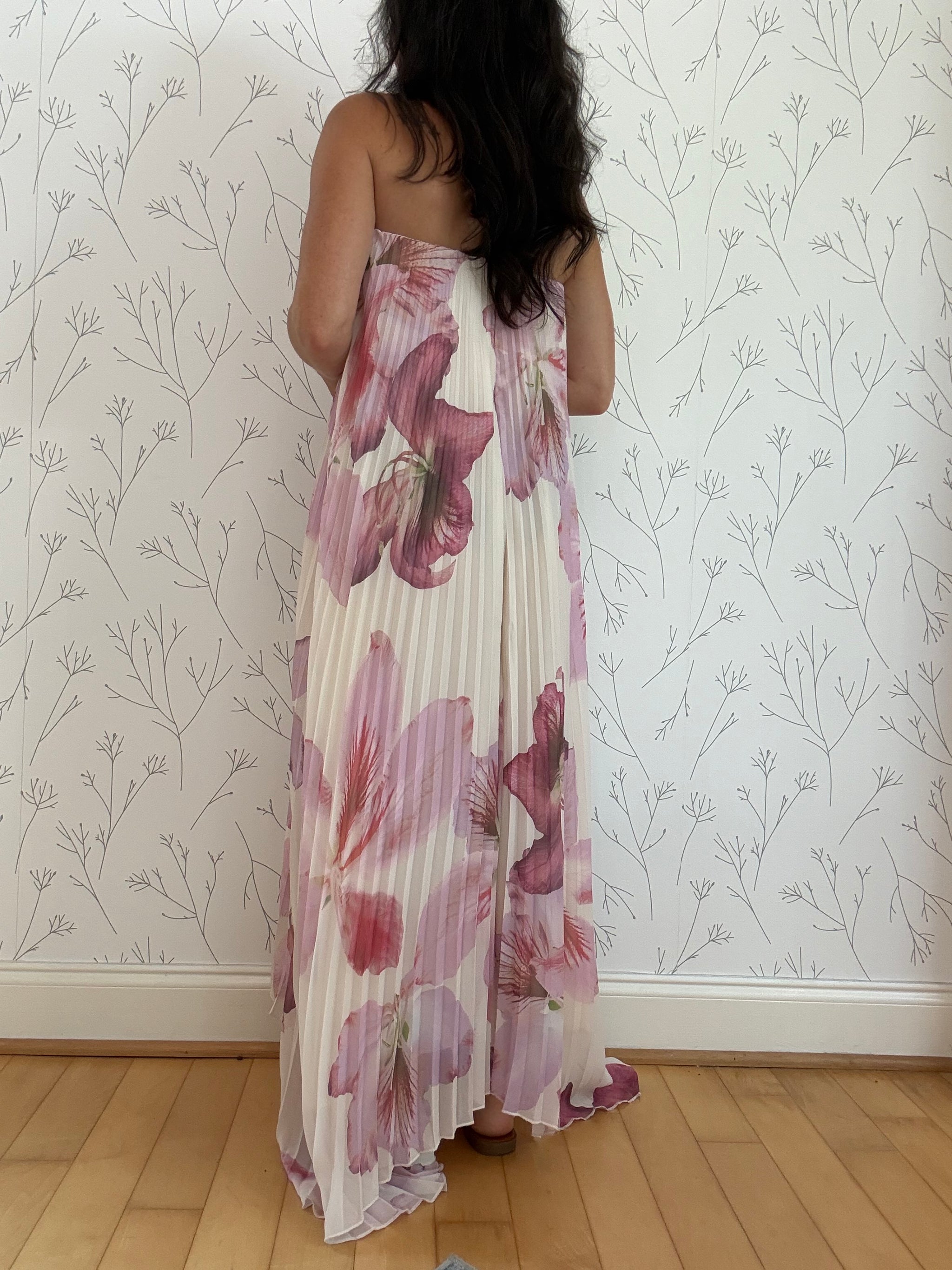 Wild Orchid Pleated Dress