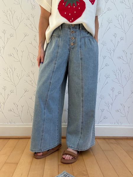 Breezy Blues Wide Leg Pants
