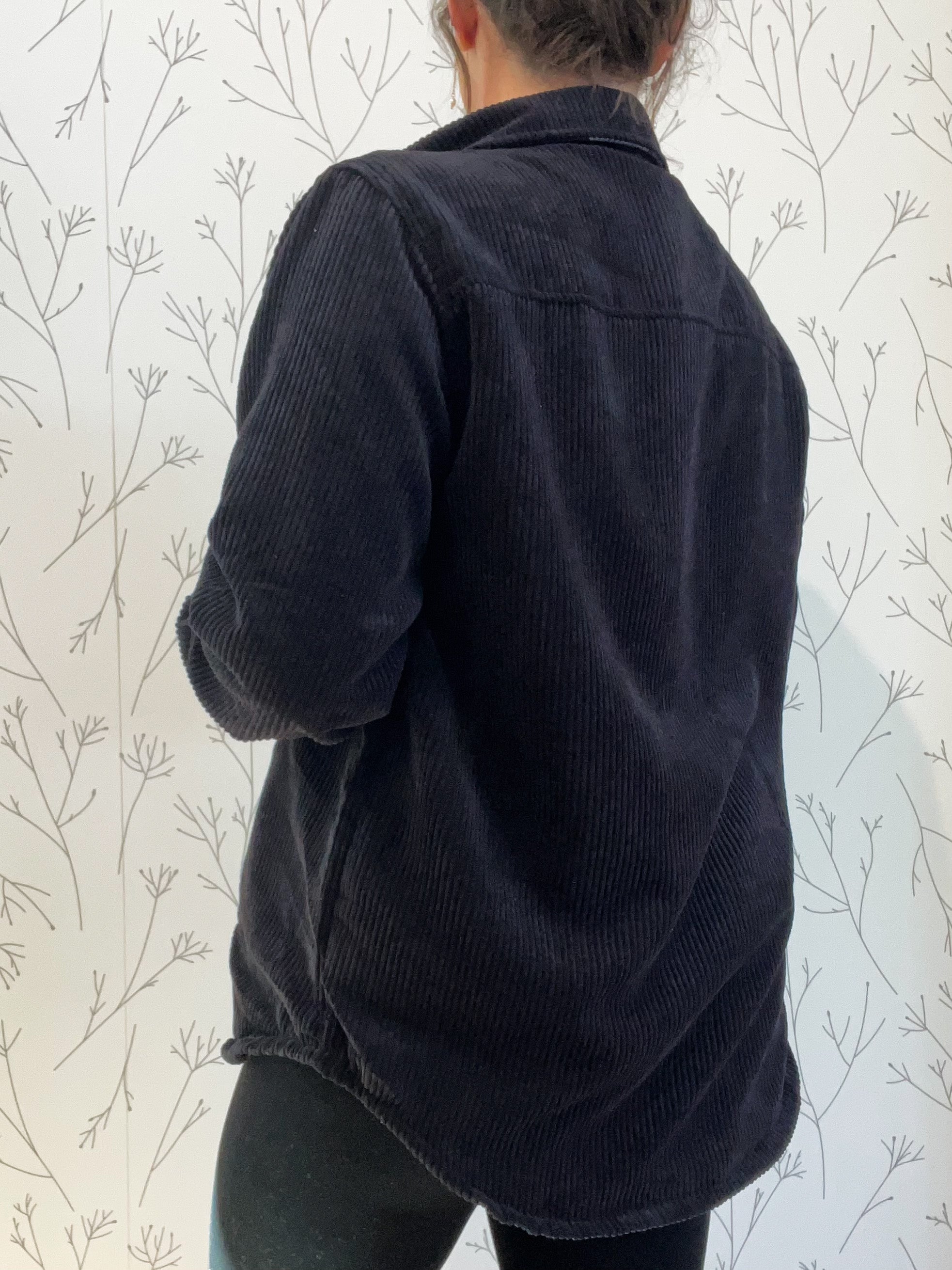 Reversible Corduroy/Plaid Shacket