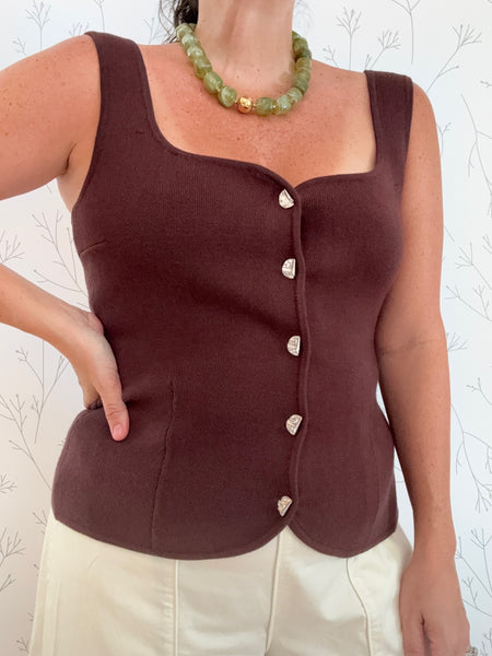 Fall For Me Button Front Top