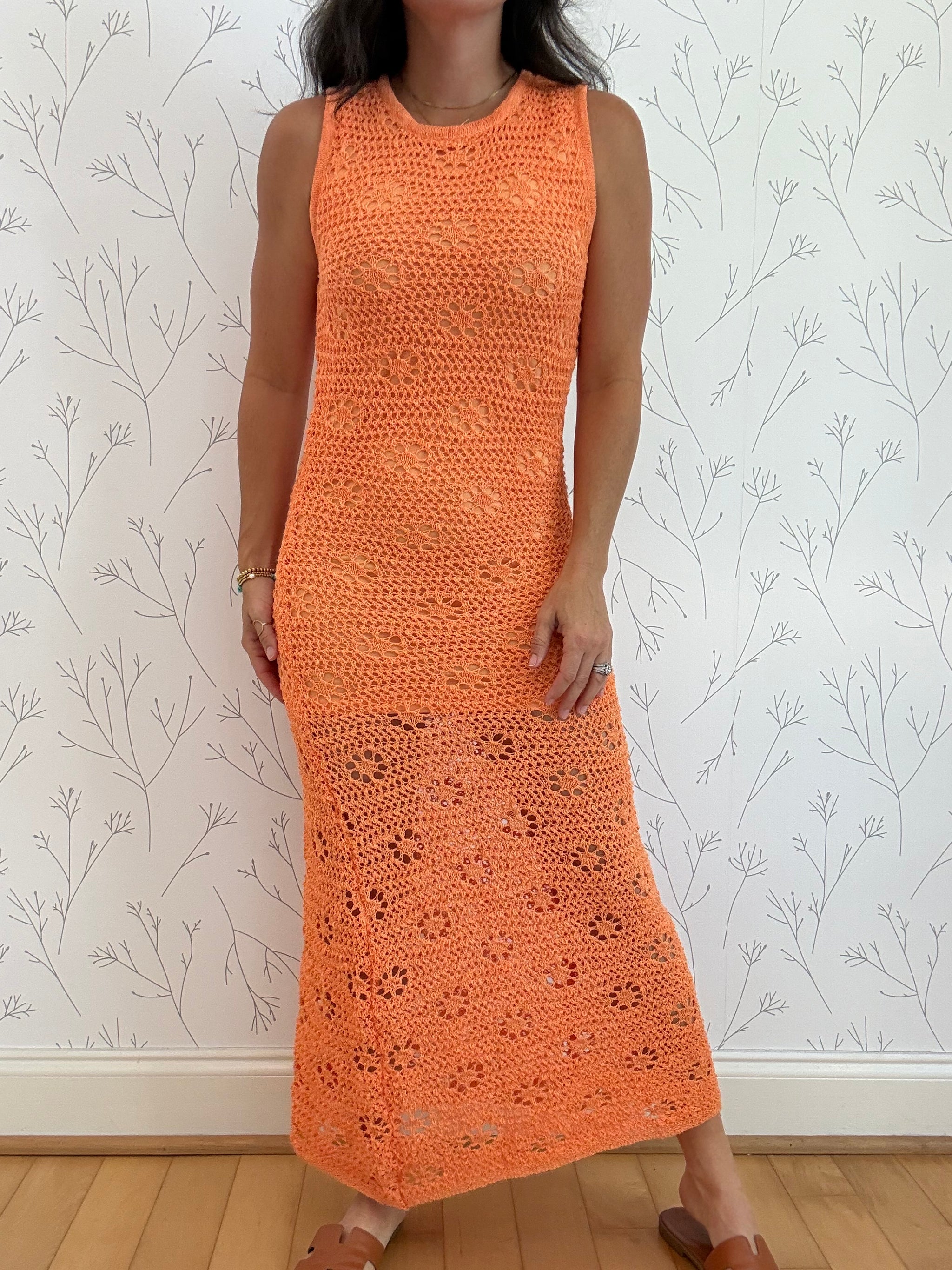 Sunset Threads Crochet Maxi Dress