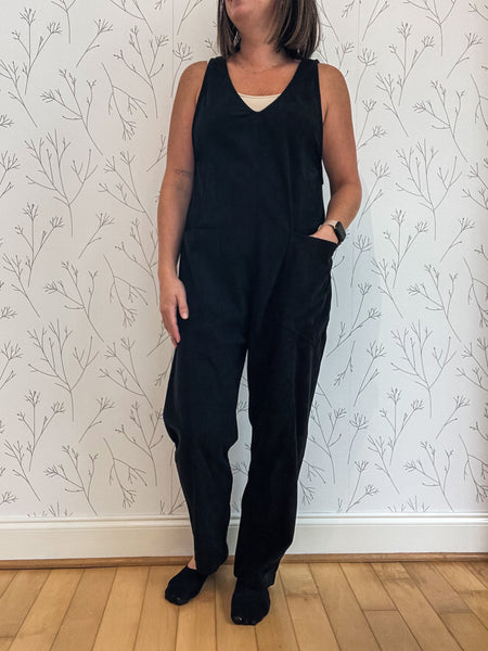 Corduroy Jumpsuit W/ Pockets