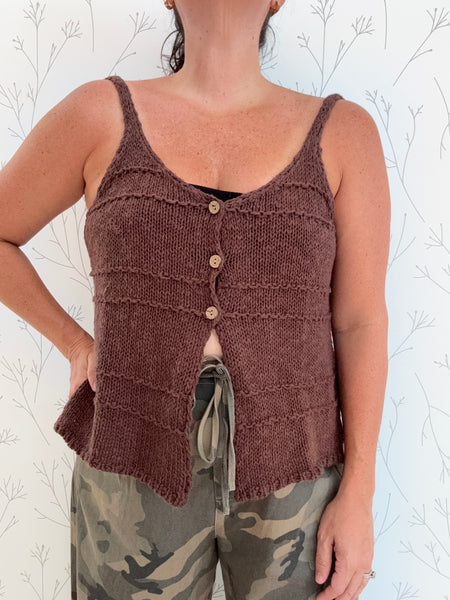 Sunday Stroll Front Button Top
