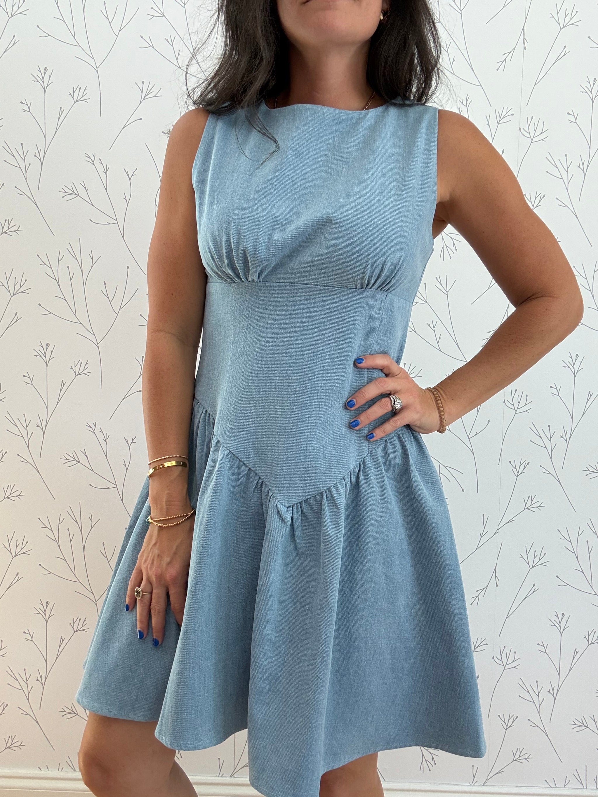 Paint The Town Blue Dress