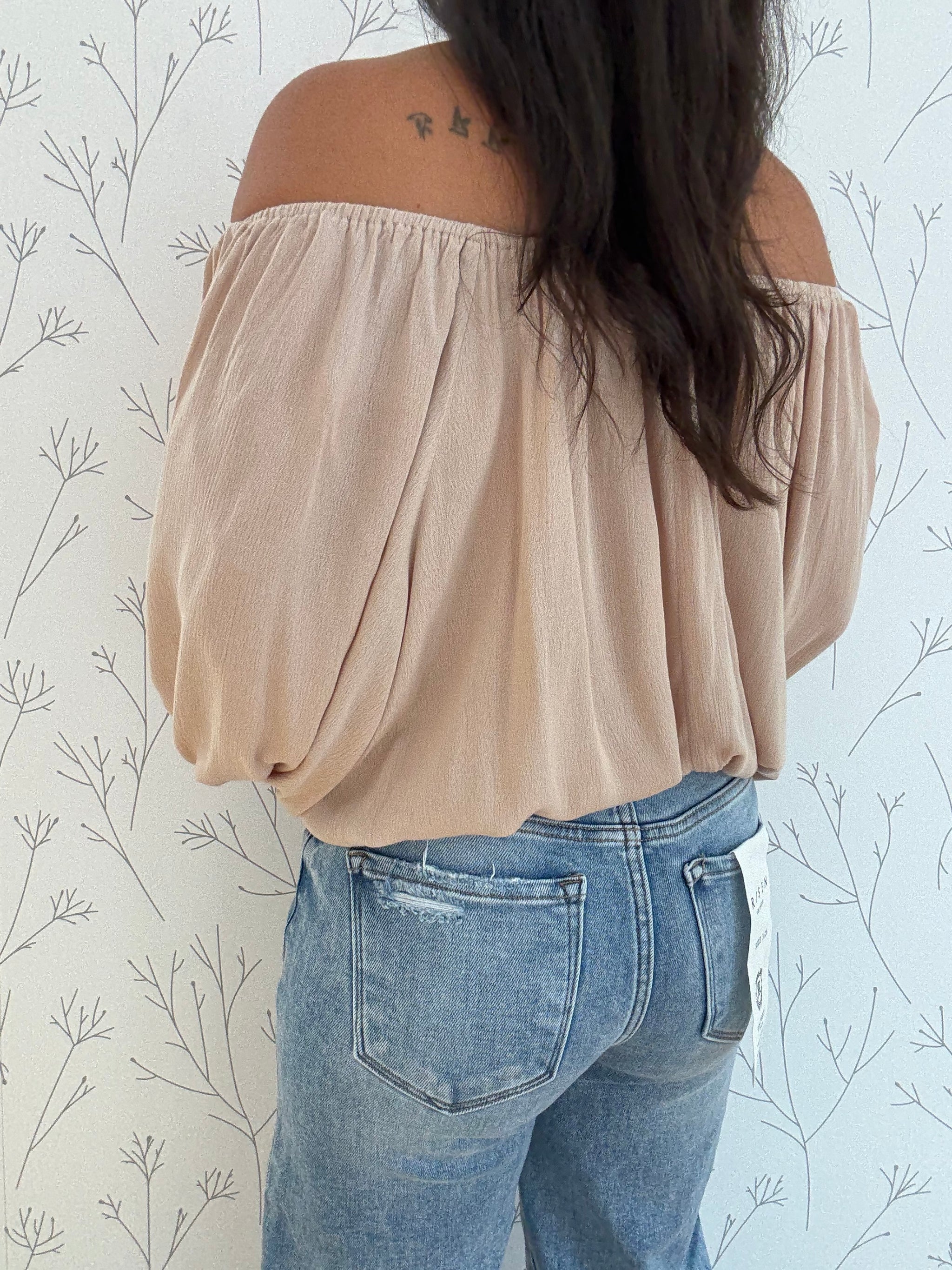 Barely Autumn Off Shoulder Top