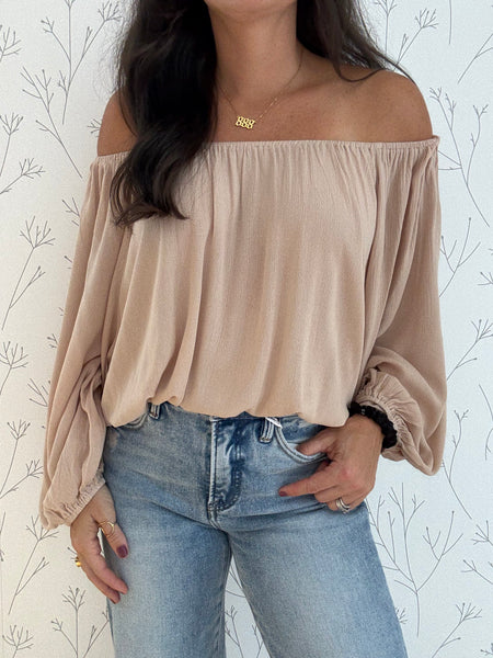 Barely Autumn Off Shoulder Top