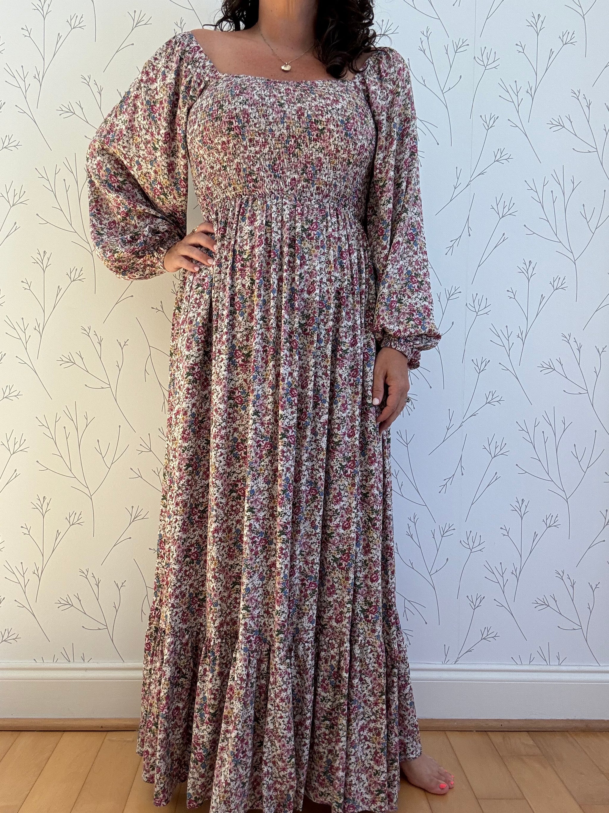 Ella Sweetheart Neckline Maxi Dress