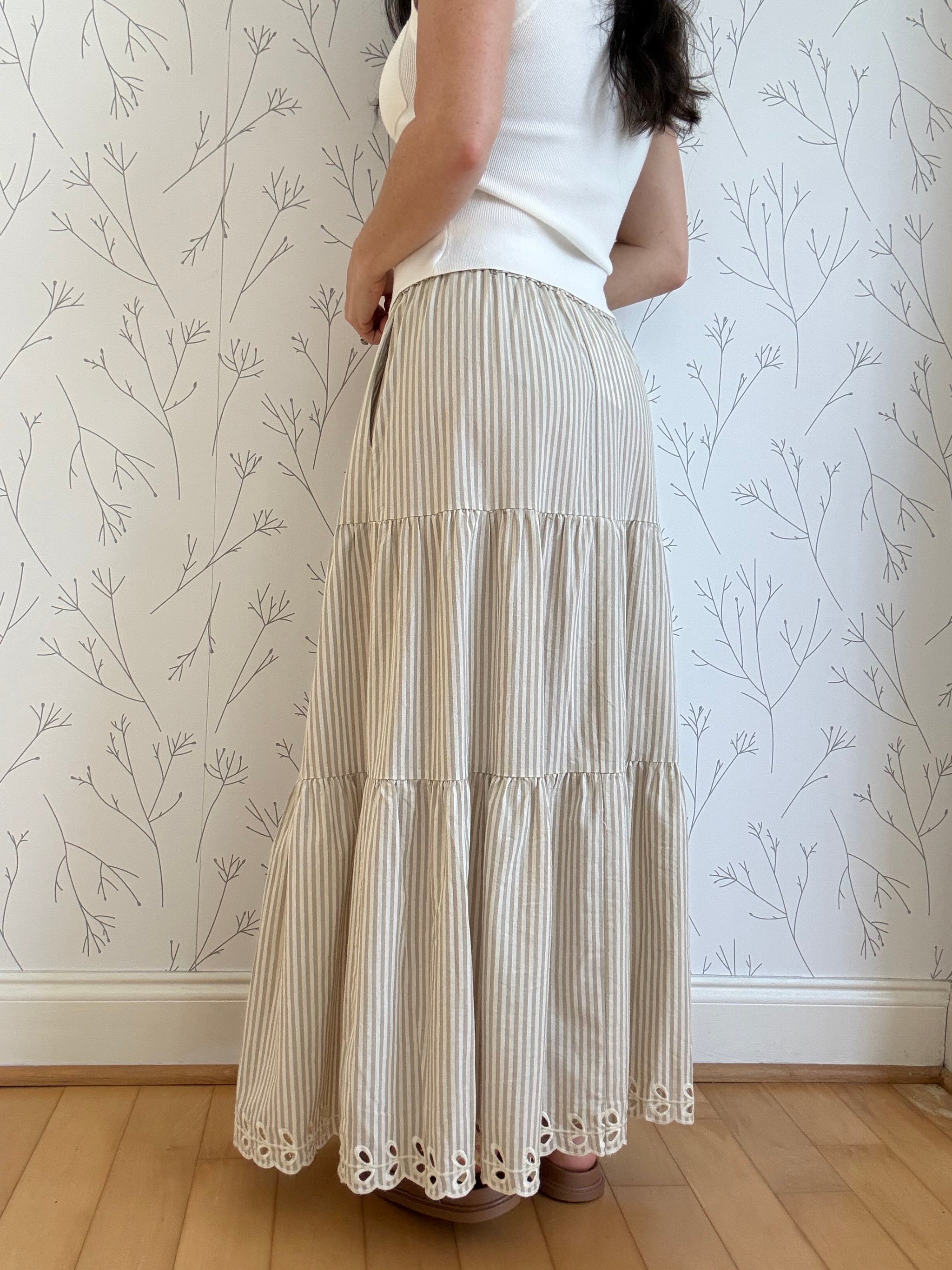 Sunday Stitch Embroidered Skirt
