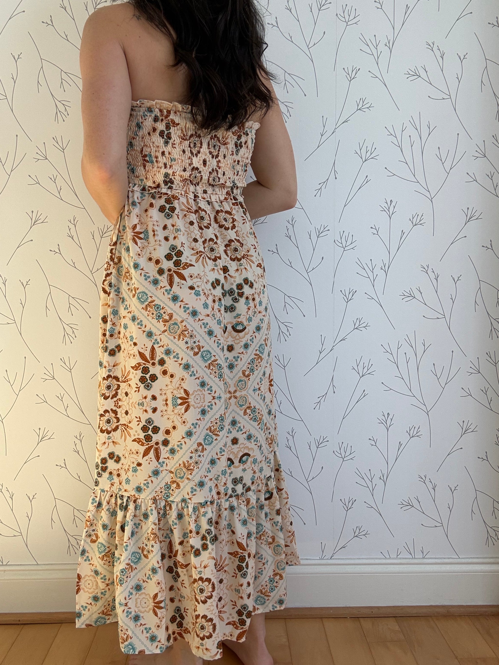 Barefoot Dreams Smocked Maxi Dress