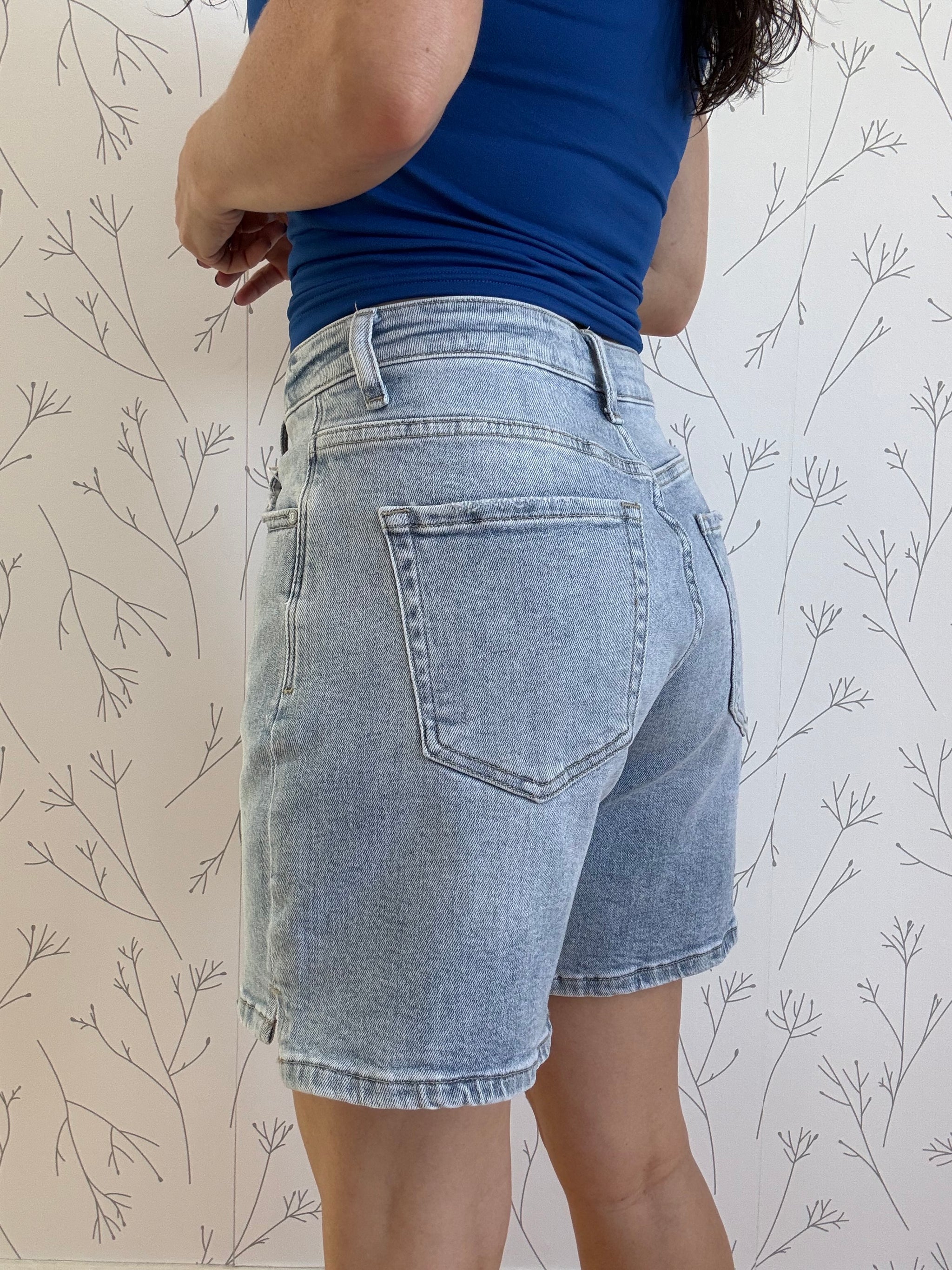 Waist Tie Denim Shorts