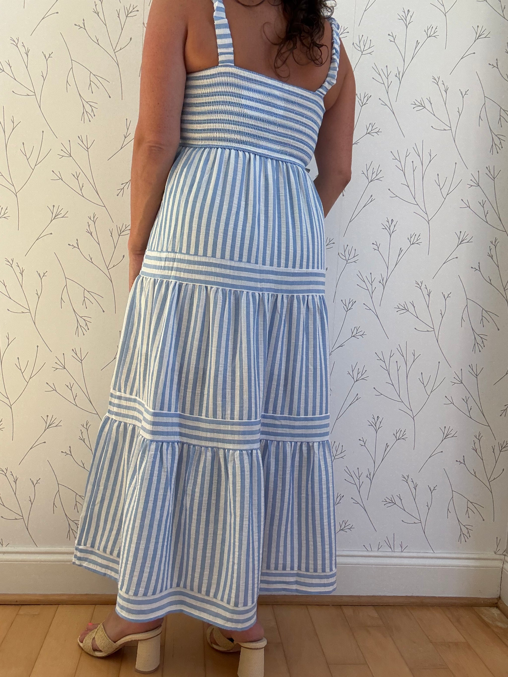 Freshly Striped Midi