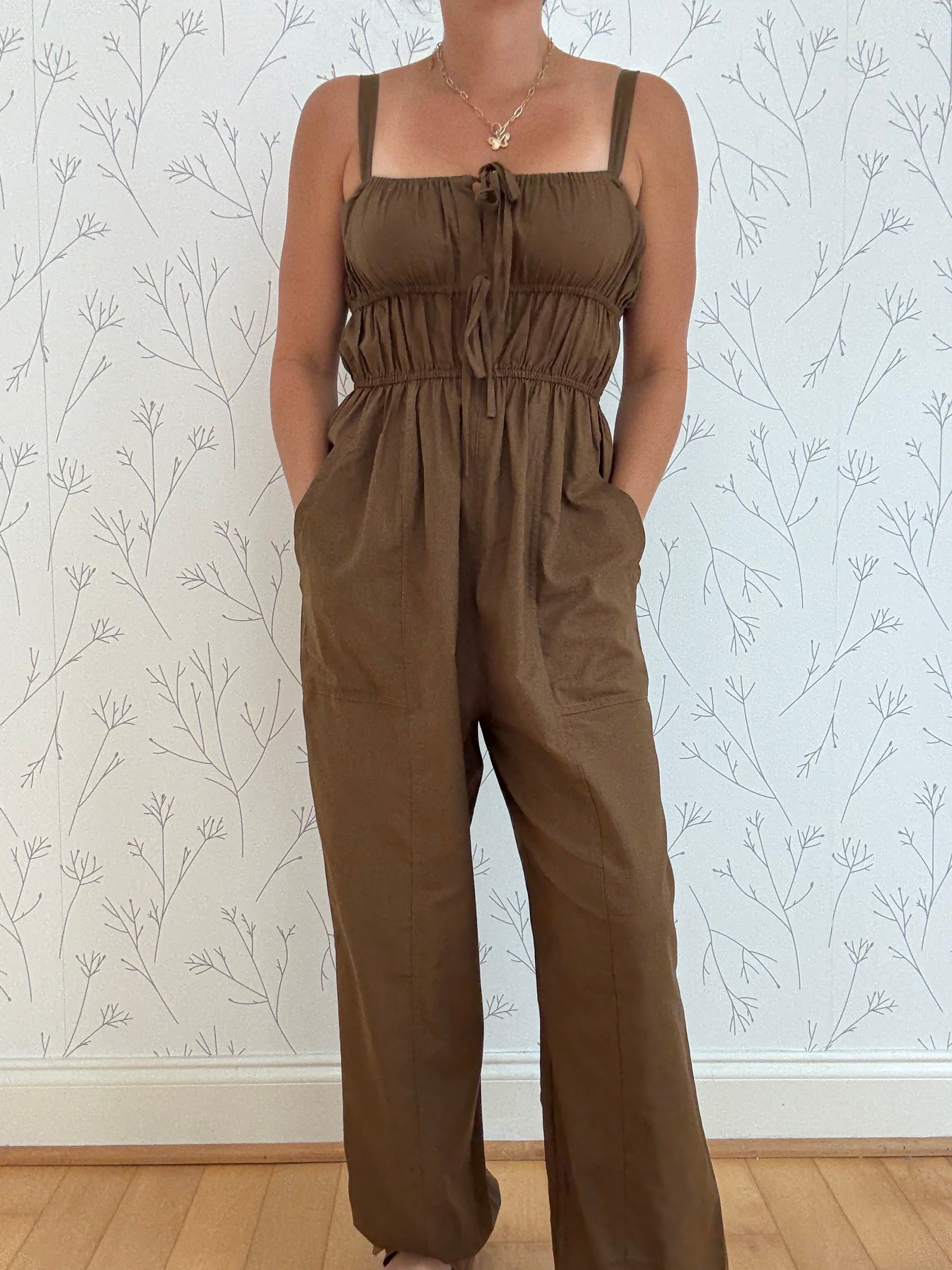 Spaghetti Strap Jogger Jumpsuit