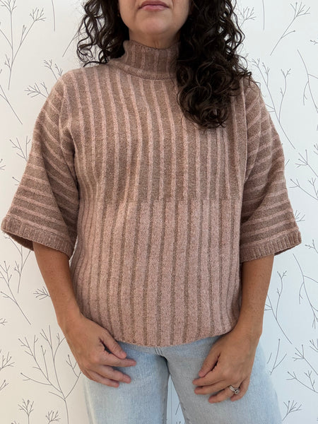 The Autumn Rib Mock Neck