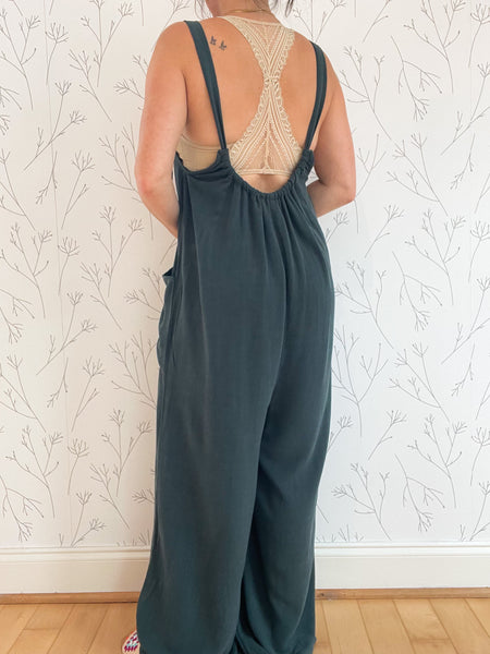 Linen Wide Leg Jumpsuit