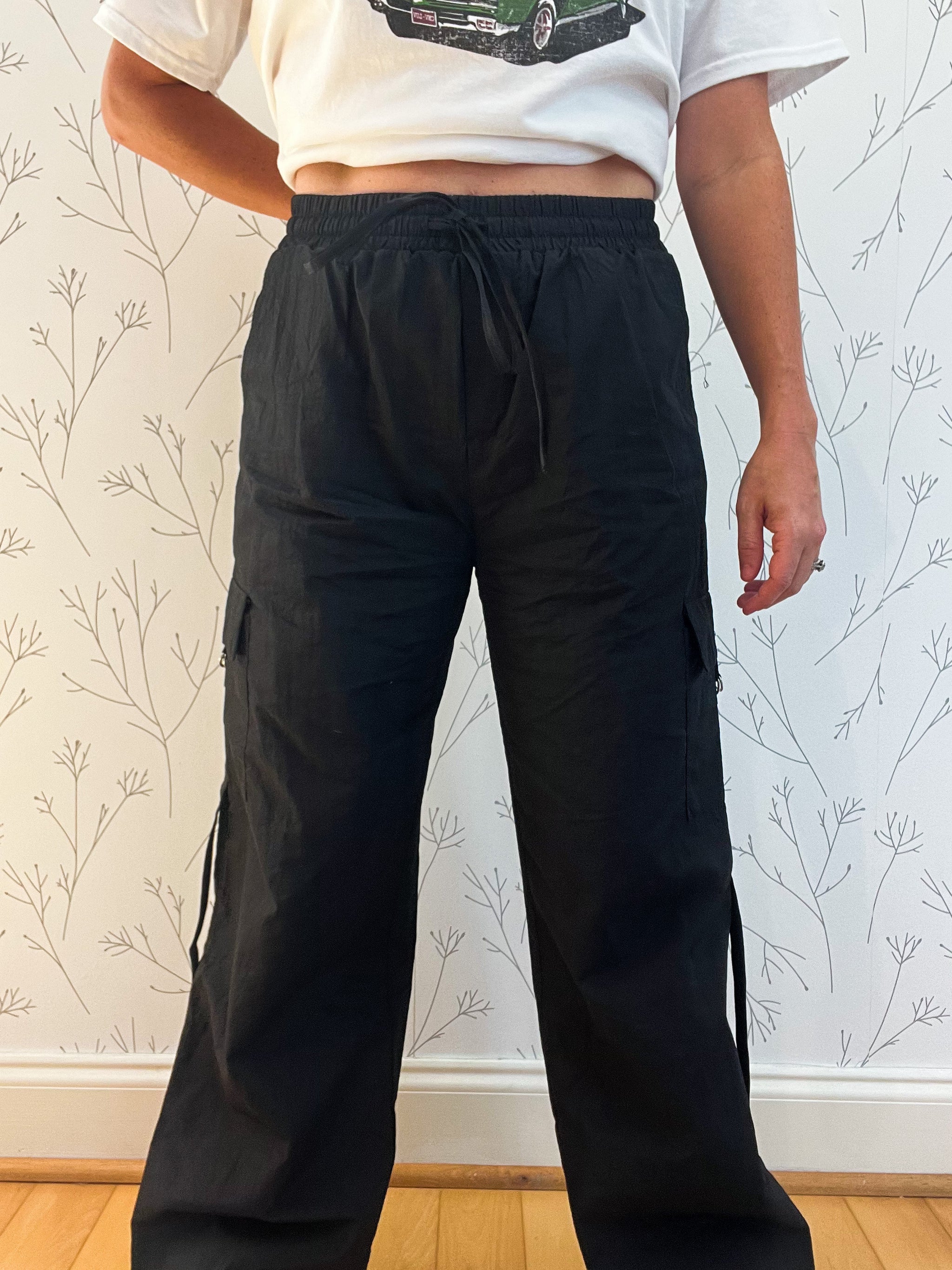 Elastic Waist Cargo Pants