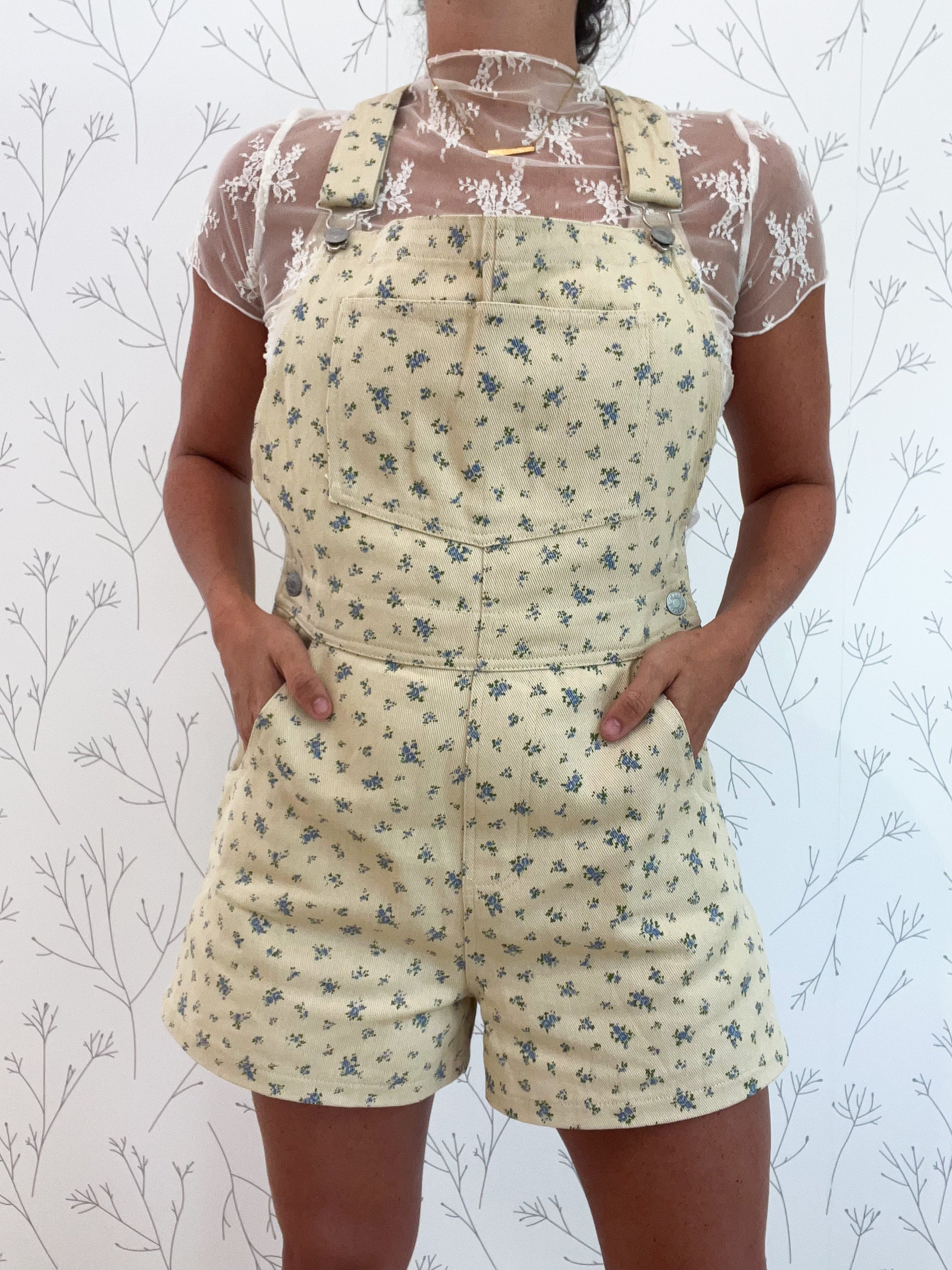 Vintage Floral Shortall