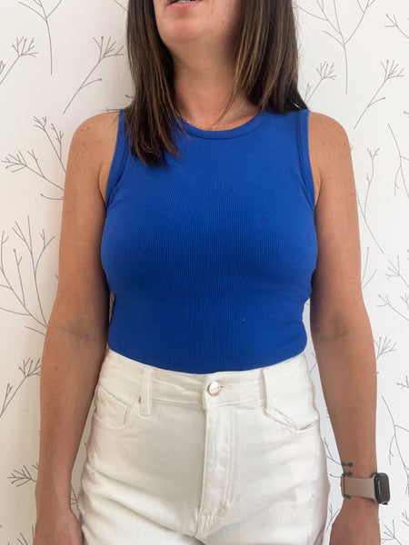 Round Neck Sleeveless Bodysuit
