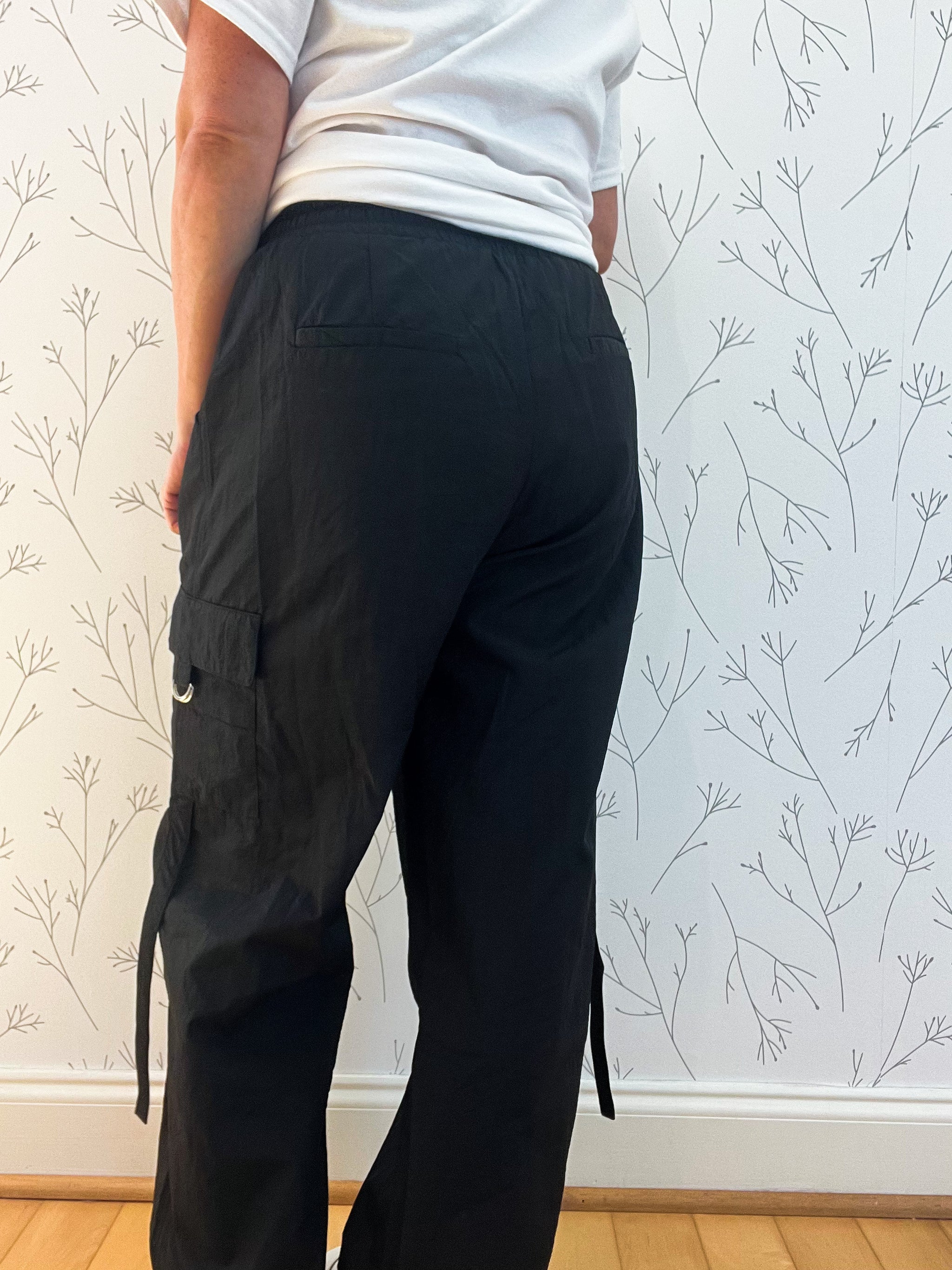Elastic Waist Cargo Pants