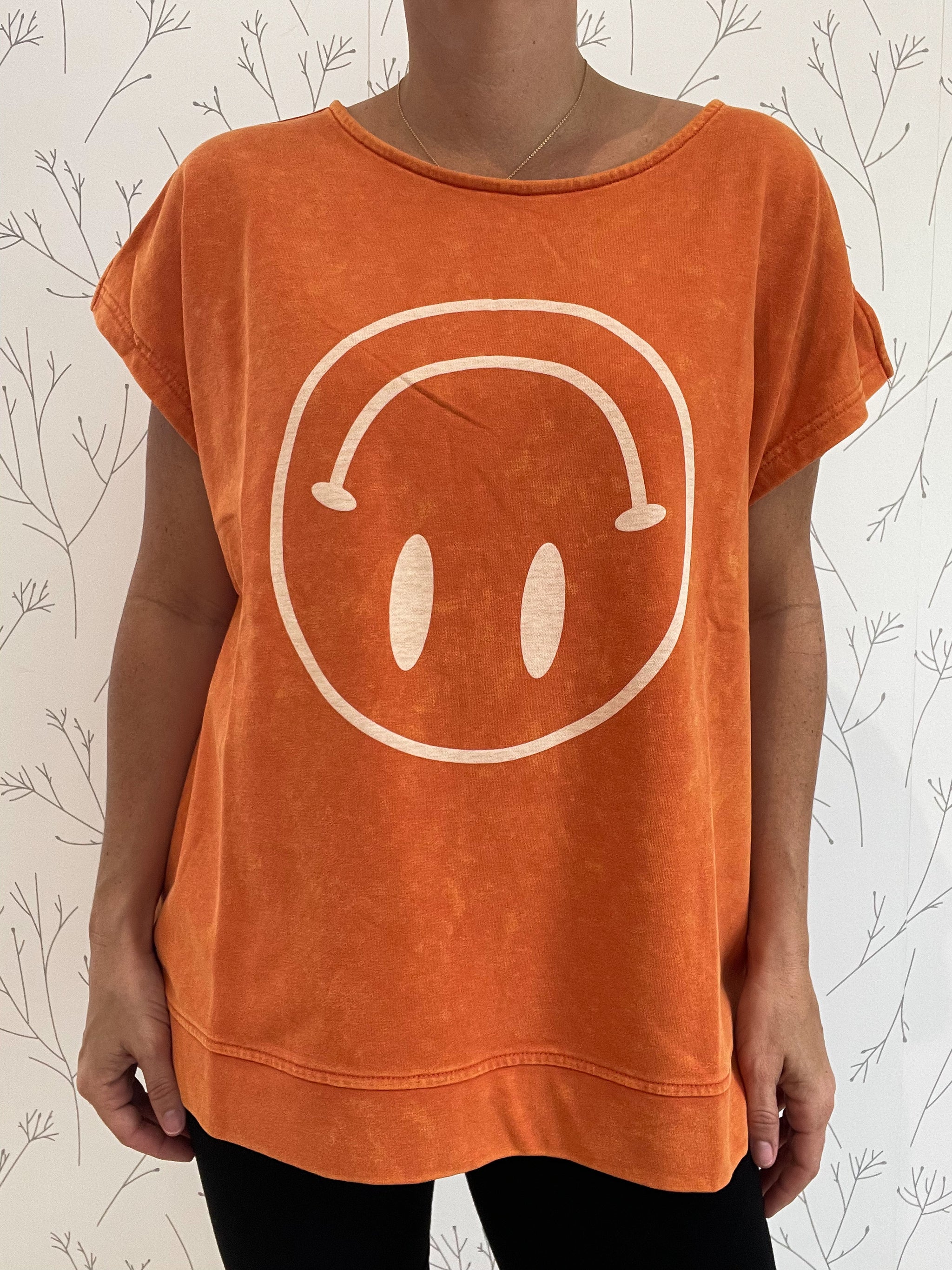 Upside Down Smiley Face Top