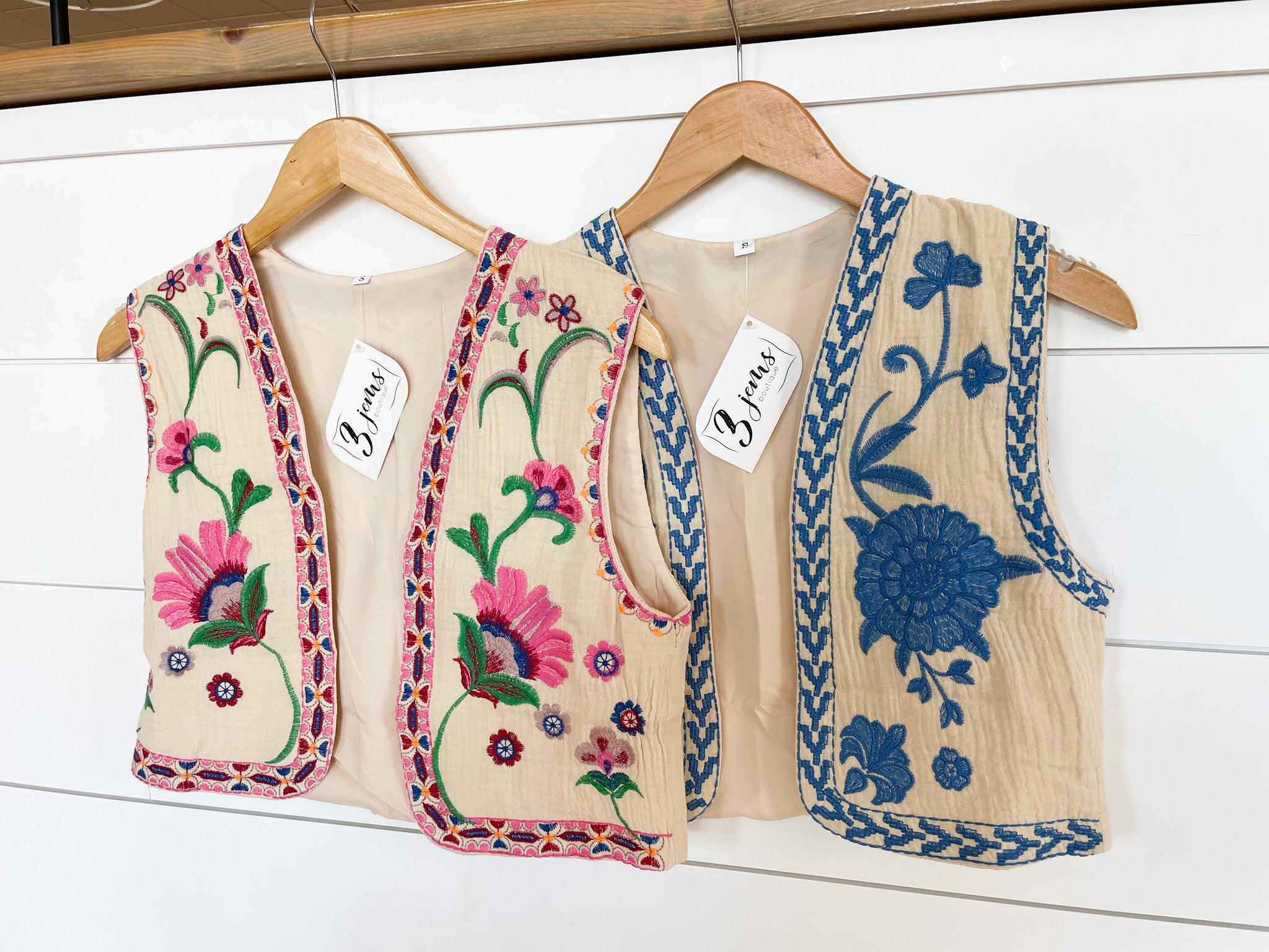 Floral Textured Vest