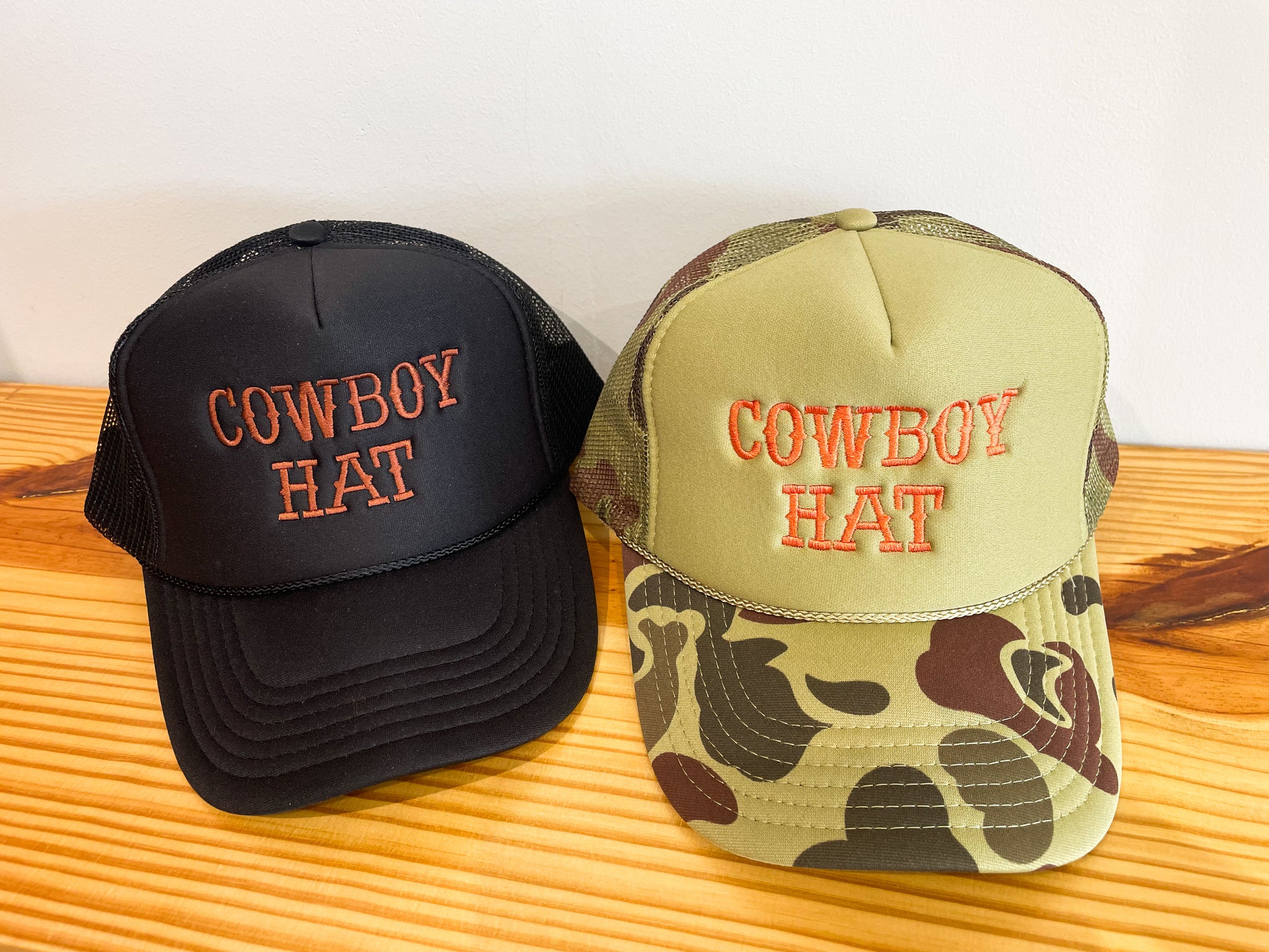 "Cowboy Hat" Embroidery Trucker Hat