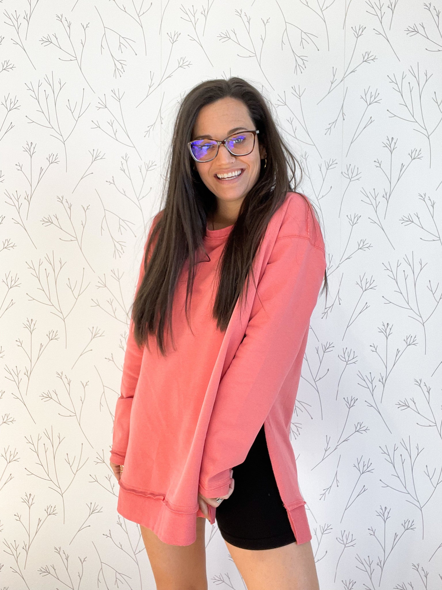 Tunic Pullover Sweatshirt