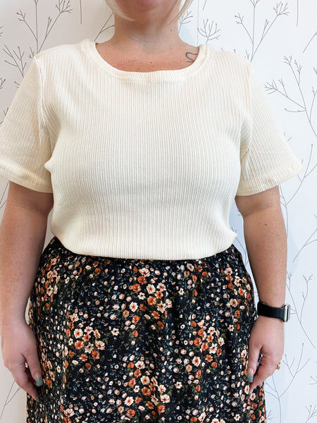 Textured Knit Top - (Plus)