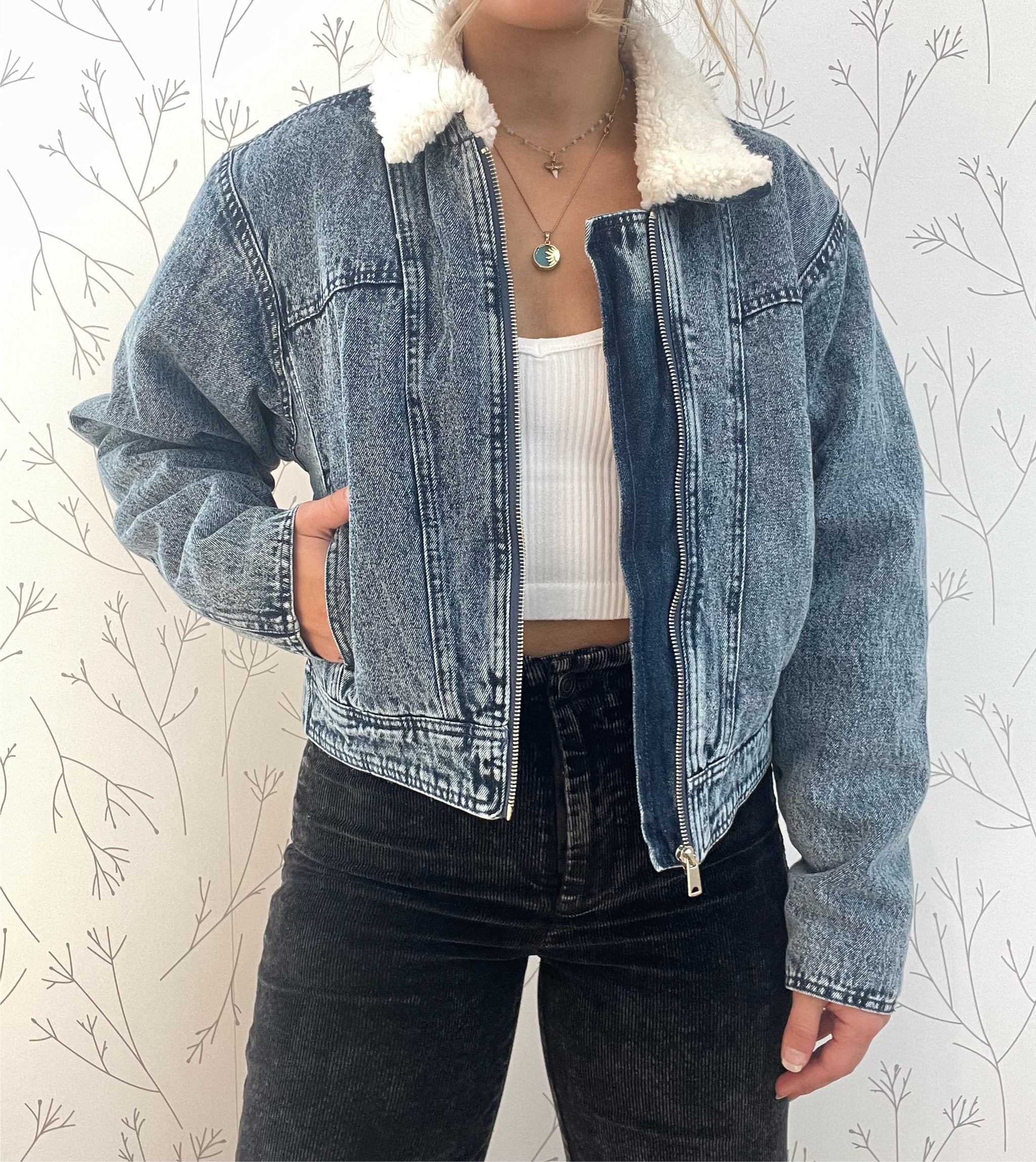 Sherpa Lined Denim Jacket