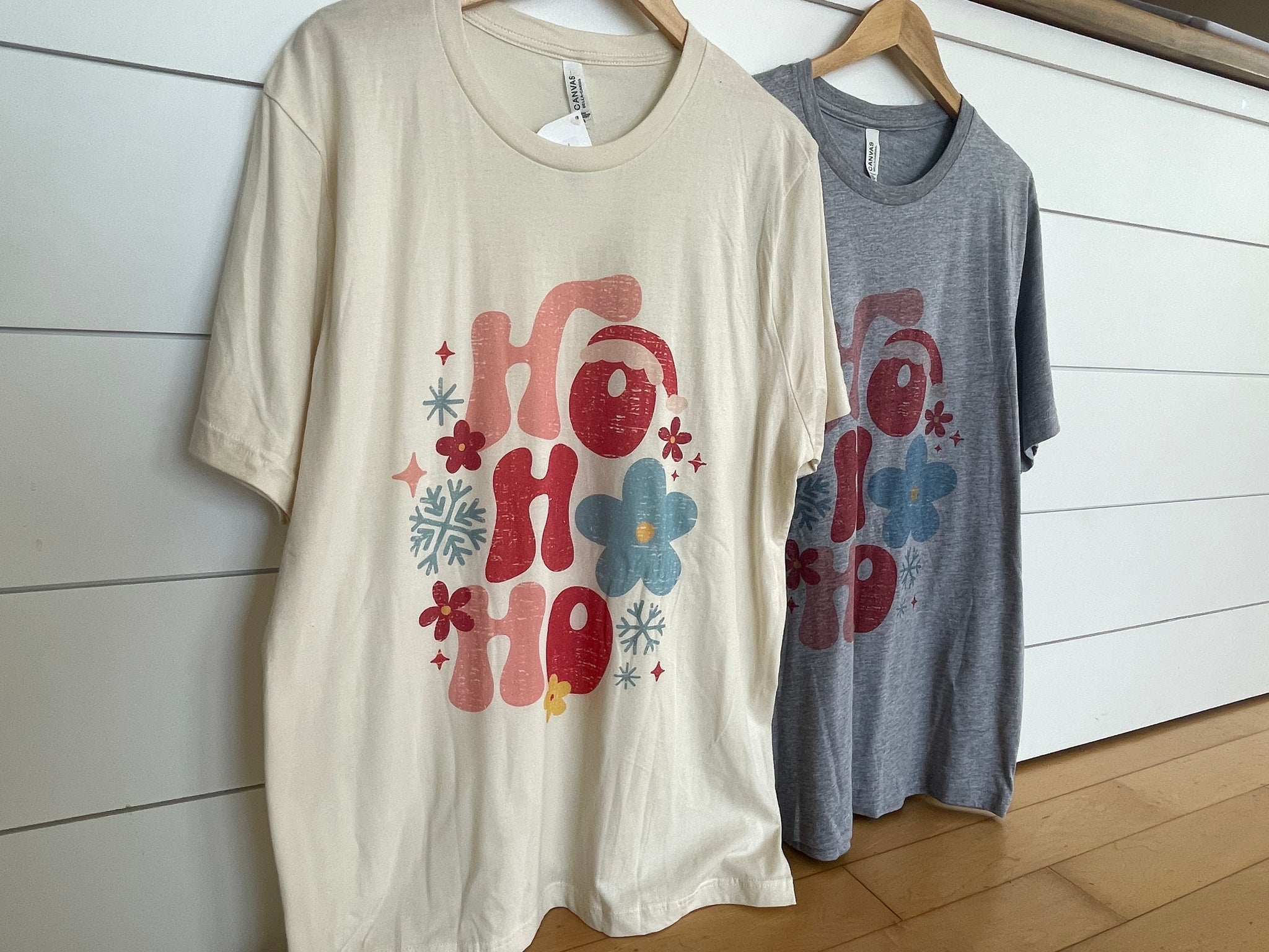 "HO HO HO" Graphic Tee Plus Size
