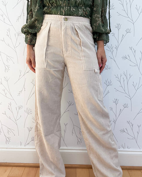 Wide Leg Corduroy Pants