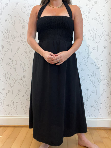 Open Back Midi Dress