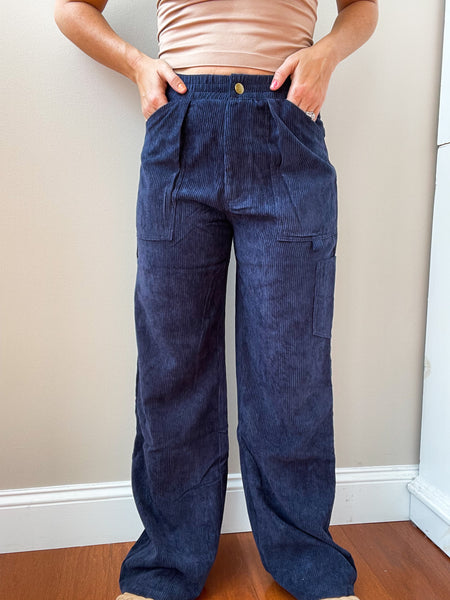 Wide Leg Corduroy Pants