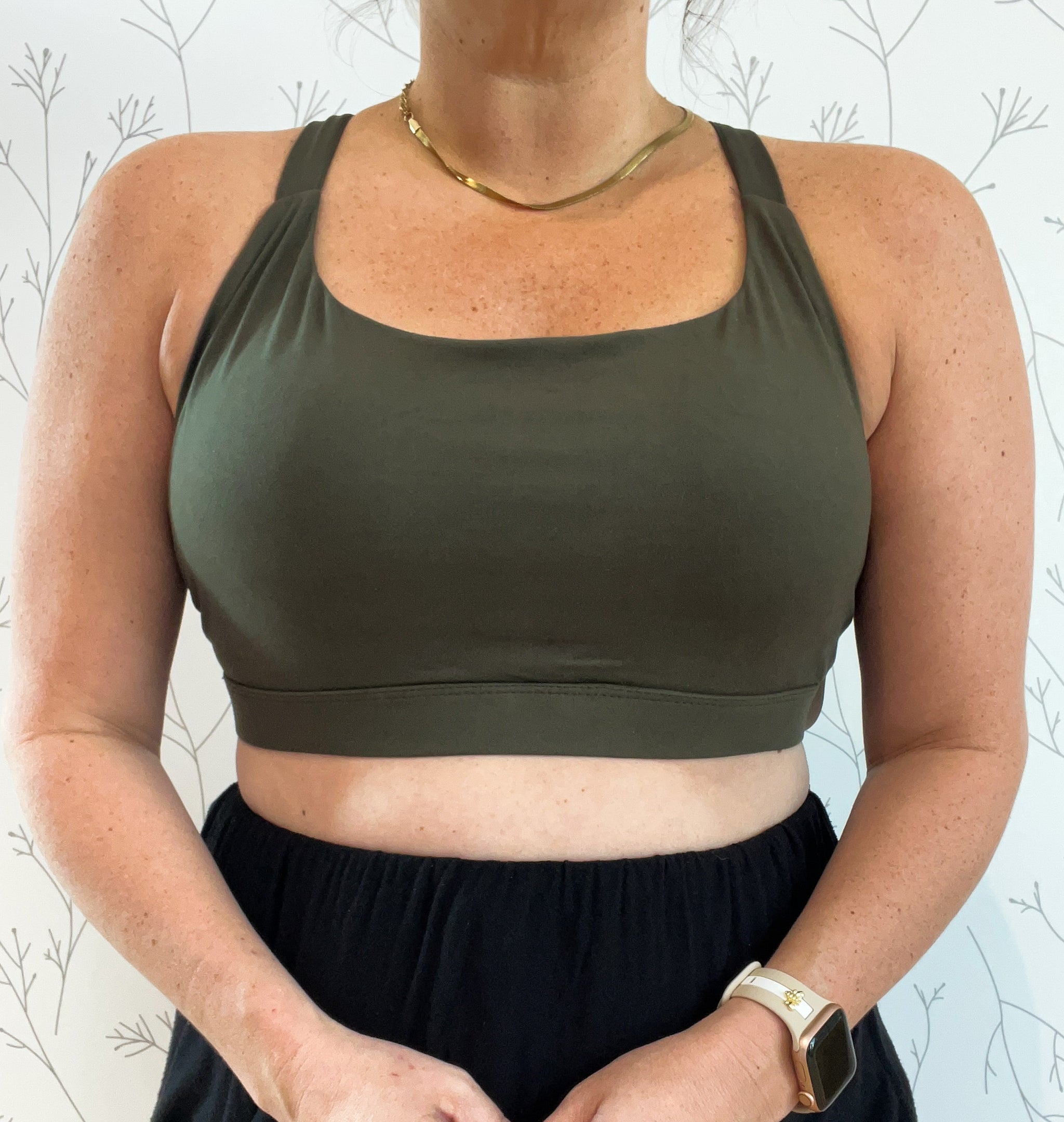 Criss cross bralette plus size sales