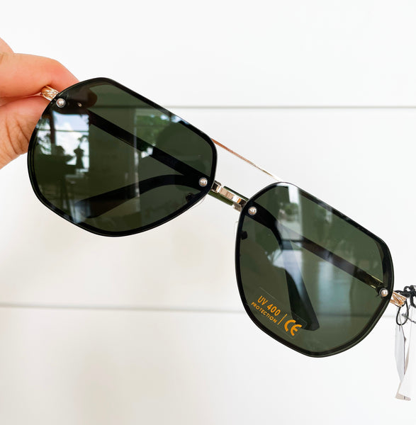 Metal Aviator Sunglasses