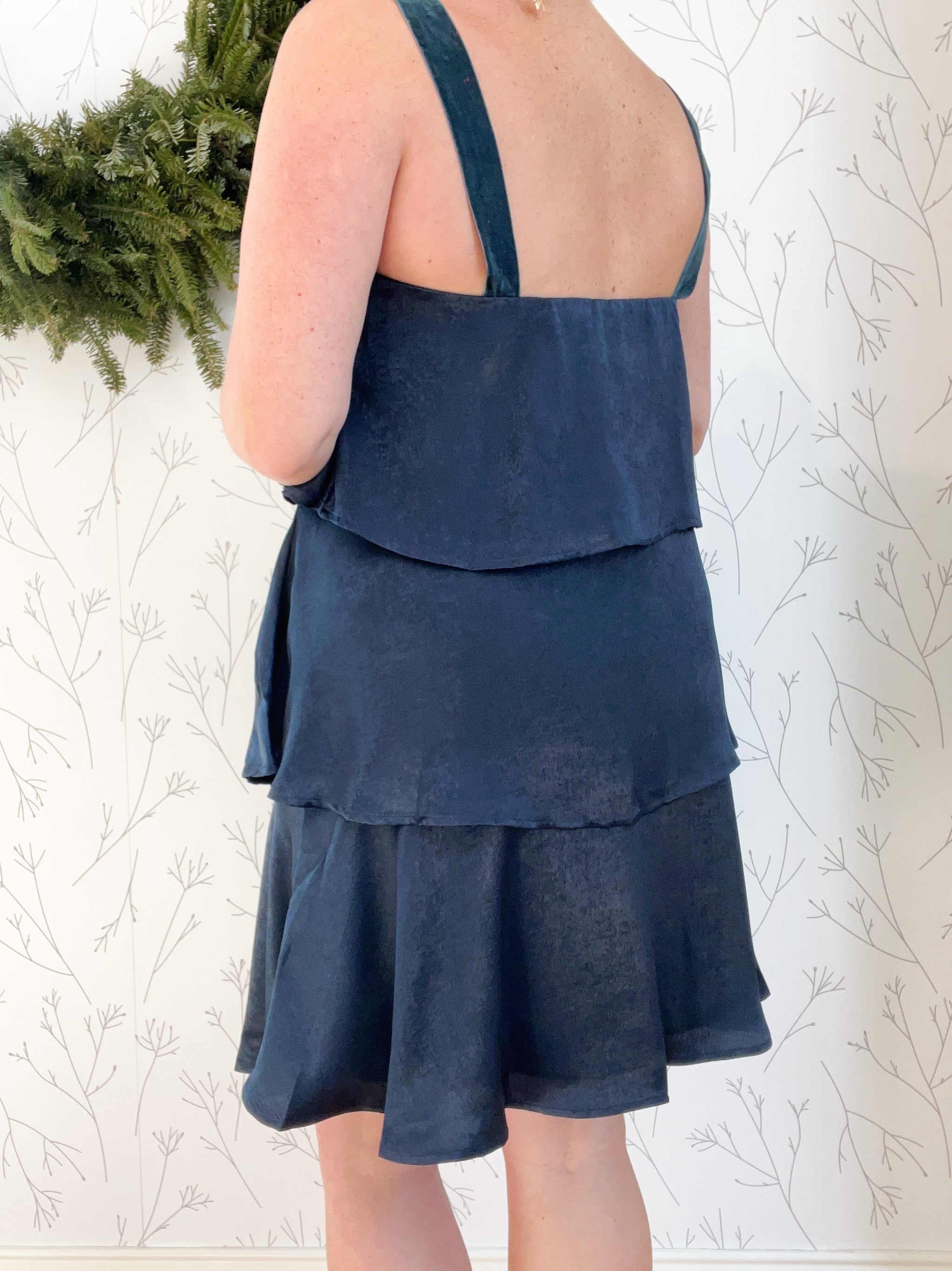 Silk Layered A-Line Dress